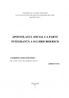 Apostolatul social ca parte integrantă a slujirii bisericii - Pagina 2