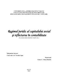 Regimul juridic al capitalului social și reflectarea în contabilitate - Pagina 5