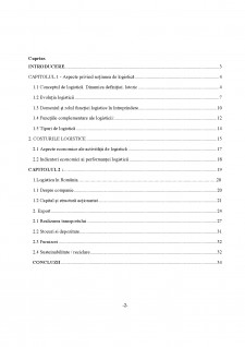 Analiza costurilor logistice - Studiu de caz Dacia Automobile S.A. - Pagina 2