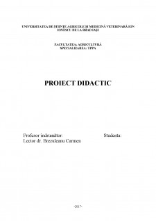 Proiect didactic microbiologie - Pagina 1