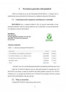 Analiza surselor de finanțare ale întreprinderii Biofarm SA - Pagina 3