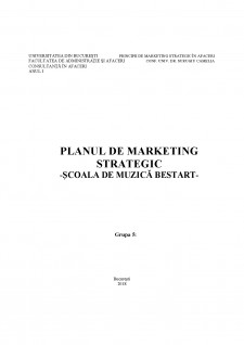 Planul de marketing strategic - Scoala de muzică Bestart - Pagina 2