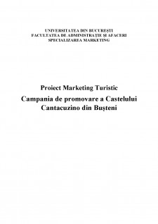 Campania de promovare a Castelului Cantacuzino din Bușteni - Pagina 1