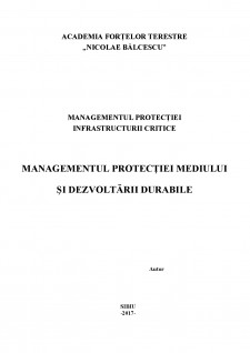 Managementul protecției mediului și dezvoltării durabile - Pagina 1