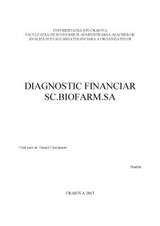 Diagnostic financiar SC.Biofarm.SA - Pagina 1