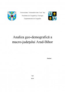 Analiza geo-demografică a macro-județului Arad-Bihor - Pagina 1