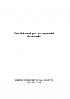 Sistem informatic pentru managementul documentelor - Pagina 2