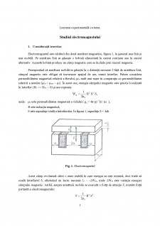 Studiul electromagnetului - Pagina 1