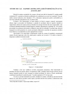 Inflația în România - studiu de caz - raport asupra inflației în România în luna august, 2017 - Pagina 5