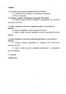 Analiza surselor de finanțare ale SC Omv Petrom SA - Pagina 2
