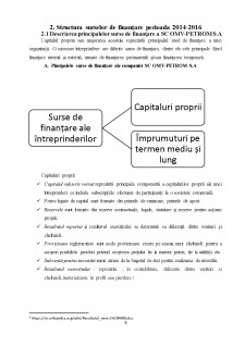 Analiza surselor de finanțare ale SC Omv Petrom SA - Pagina 5