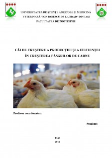 Căi de creștere a producției și a eficienței în creșterea păsărilor de carne - Pagina 1