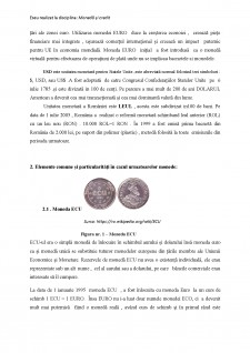 Elemente comune și particularități în cazul monedelor - ECU , DST , EURO, DOLAR , LEU - Pagina 2