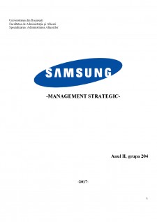Management strategic - Samsung - Pagina 1