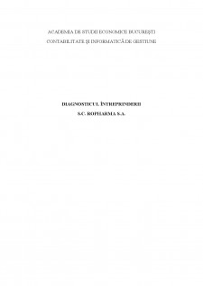 Diagnosticul întreprinderii SC Ropharma SA - Pagina 1