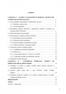 Politici și tratamente contabile privind evaluarea inițială și ulterioară a imobilizărilor corporale - Pagina 2