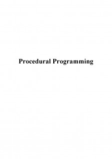 Procedural programming - Pagina 1