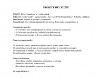 Proiect didactic - Comunicare în limba română - Pagina 1