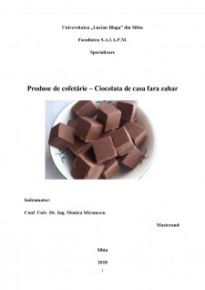 Ciocolată de casă fără zahăr - Pagina 1