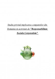 Studiu privind implicarea companiilor din România în activități de Responsabilitate Socială Corporatistă - Pagina 1