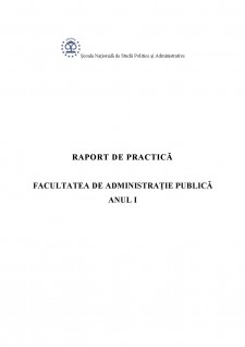 Raport practică - Direcția publică de evidență a persoanelor și stare civilă - Sector 1 - Pagina 1