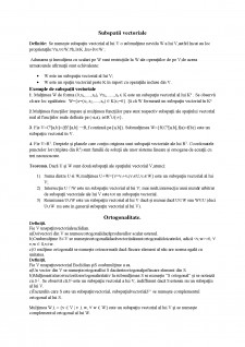 Subspațiul ortogonal - Proiecția ortogonală pe un subspațiu - Exemple și exerciții - Pagina 2