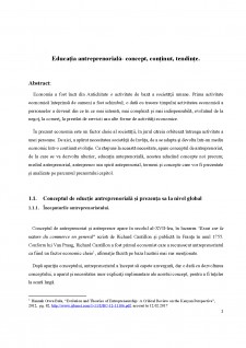 Educația antreprenorială - concept, conținut, tendințe - Pagina 1