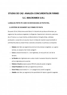 Analiza concurenților firmei SC Macromex SRL - Pagina 2