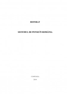 Sistemul de pensii în România - Pagina 1