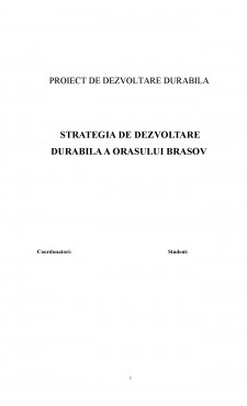 Strategia de dezvoltare durabilă a orașului Brașov - Pagina 1