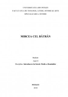 Mircea cel Bătrân - Pagina 1