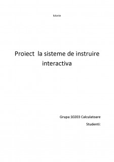 Sisteme de instruire interactivă - Pagina 1