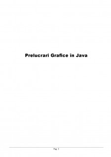Prelucrari grafice în Java - Pagina 1