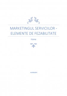 Marketingul serviciilor - Elemente de fezabilitate - Pagina 1