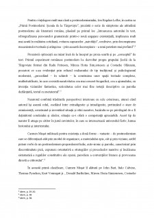 Mircea Cărtărescu și Postmodernismul Românesc - Pagina 2