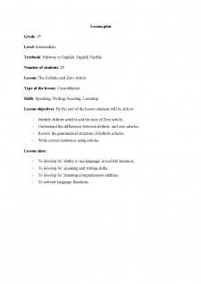 Lesson plan - Pagina 1