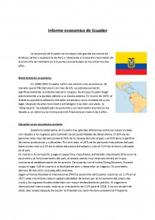 Informe economico de Ecuador - Pagina 1