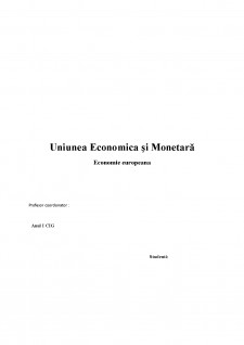 Uniunea economica și monetară - Pagina 1