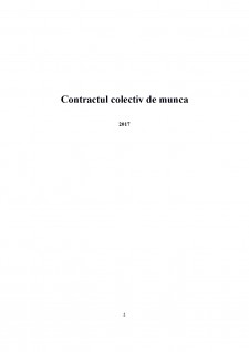 Contractul colectiv de munca - Pagina 1