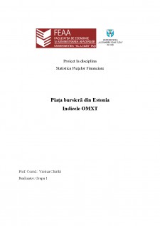 Piața bursieră din Estonia Indicele OMXT - Pagina 1