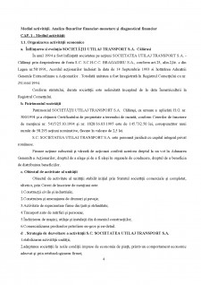 Monografia contabilă - Societatea Utilaj Transport S.A Călărași - Pagina 4