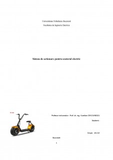 Sistem de acționare pentru scuterul electric - Pagina 1