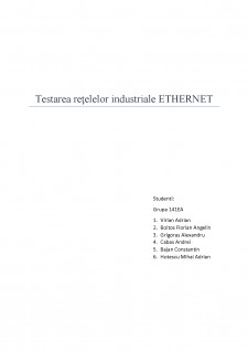 Testarea rețelelor industriale Ethernet - Pagina 1