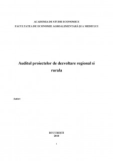 Auditul proiectelor de dezvoltare regională și rurală - Pagina 1