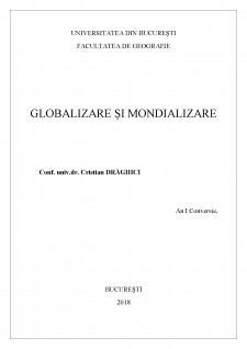 Globalizare și mondializare - Pagina 1