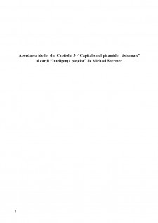 Abordarea ideilor din capitolul 3 - Capitalismul piramidei răsturnate - al cârtii - Inteligența piețelor - de Michael Shermer - Pagina 1