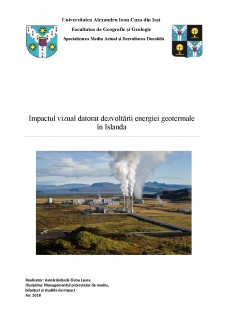 Impactul vizual datorat dezvoltării energiei geotermale în Islanda - Pagina 1