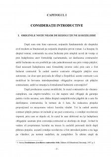 Rezilierea și rezolutionea contractelor sinalagmatice civile - Pagina 2