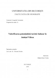 Valorificarea potențialului turistic balnear în Județul Vâlcea - Pagina 1