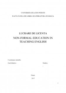 Non-formal education în teaching english - Pagina 1